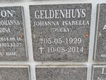 GELDENHUYS Johanna Isabella 1929-2014