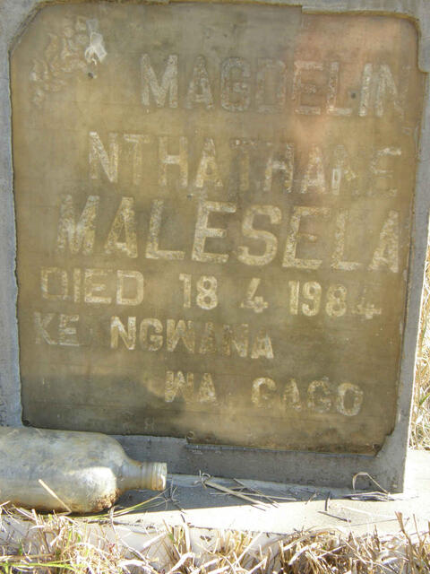 MALESELA Magdelin Nthathane -1984