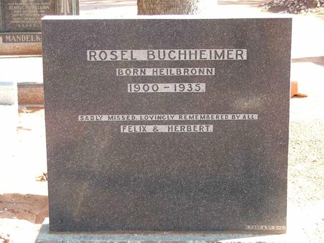 BUCHHEIMER Rosel nee HEILBRONN 1900-1935