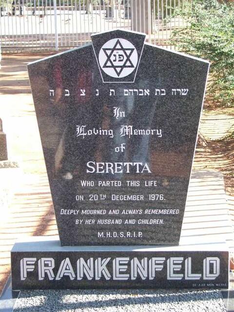 FRANKENFELD Seretta -1976