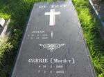 TOIT Gerrie, du 1919-2003 :: TOIT Johan, du 1950-2002
