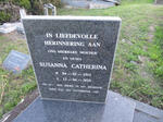 ? Susanna Catherina 1911-2010