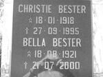 BESTER Christie 1918-1995 & Bella 1921-2000