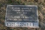 CRESSWELL Edgar George 1870-1949 & Elizabeth Maria 1870-1921