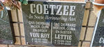 COETZEE Von Roy 1925-1995 & Lettie 1928-2008