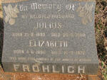 FROHLICH Julius 1893-1960 & Elizabeth 1898-1972