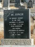 JONGH Jacobus C., de 1900-1971 & Jacomina H. 1909-2009