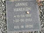 HANEKOM Jannie 1918-2004