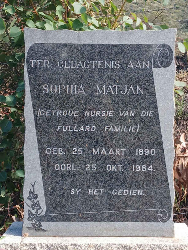 MATJAN Sophia 1890-1964