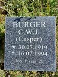 BURGER C.W.J. 1919-1994