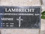 LAMBRECHT Miemie 1920-2007