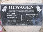 OLWAGEN Willem Johannes Christiaan 1919-1998 & Magdalena Jacoba 1922-