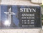 STEYN Annerié nee BURGER 1957-2005