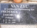ZYL Frederick Jacobus, van 1918-2008