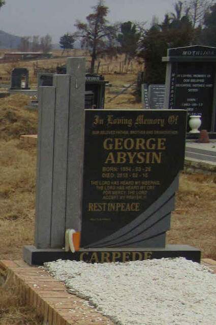 CARPEDE George Abysin 1954-2018
