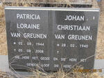 GREUNEN Johan Christiaan, van 1940- & Patricia Loraine 1944-2008