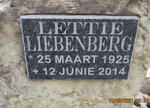 LIEBENBERG Lettie 1925-2014