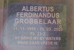 GROBBELAAR Albertus Ferdinandus 1955-2020