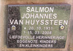 HUYSSTEEN Salmon Johannes, van 1951-2008