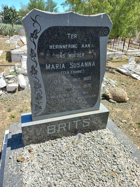 BRITS Maria Susanna nee FOURIE 1885-1970