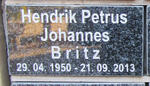 BRITZ Hendrik Petrus Johannes 1950-2013