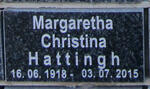 HATTINGH Margaretha Christina 1918-2015