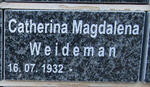 WEIDEMAN Catherina Magdalena 1932-