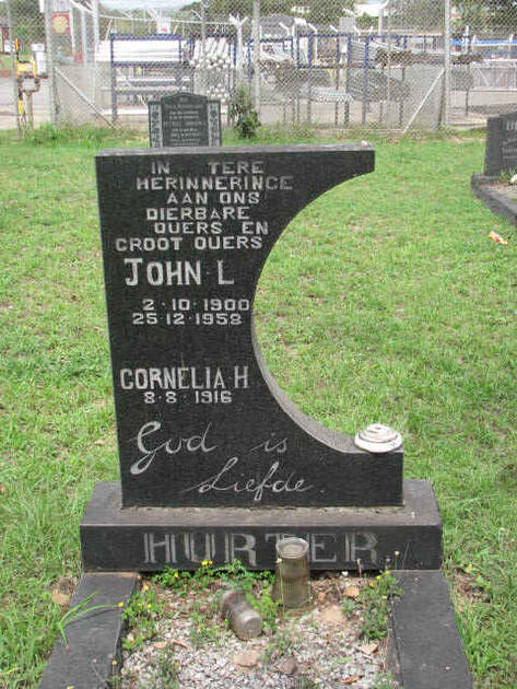 HURTER John L. 1900-1958 & Cornelia H. 1916-