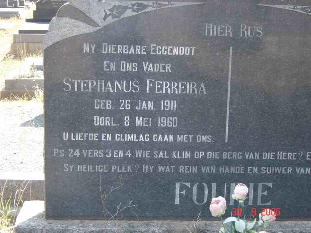 FOURIE Stephanus Ferreira 1911-1960