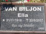BILJON Ella, van 1918-2007