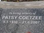 COETZEE Patsy 1930-2007