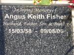 FISHER Angus Keith 1958-2006