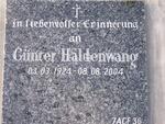 HALDENWANG Gunter 1924-2004