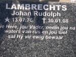 LAMBRECHTS Johan Rudolph 1976-2008
