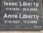 LIBERTY Isaac 1920-2005 & Anne 1927-1998
