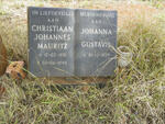 HORN Christiaan Johannes Mauritz 1921-1990 & Johanna Gustavis 1929-