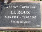 ROUX Andries Cornelius, le 1969-2007