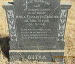 BOTHA Maria Elizabeth Carolina nee RABIE 1896-1945