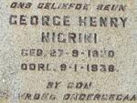 NIGRINI George Henry 1920-1938