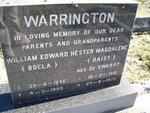 WARRINGTON William Edward 1895-1950 & Hester Magdalene DE SWARDT 1901-1975