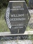 VUUREN Willem Geeringh, Jansen van 1920-1995
