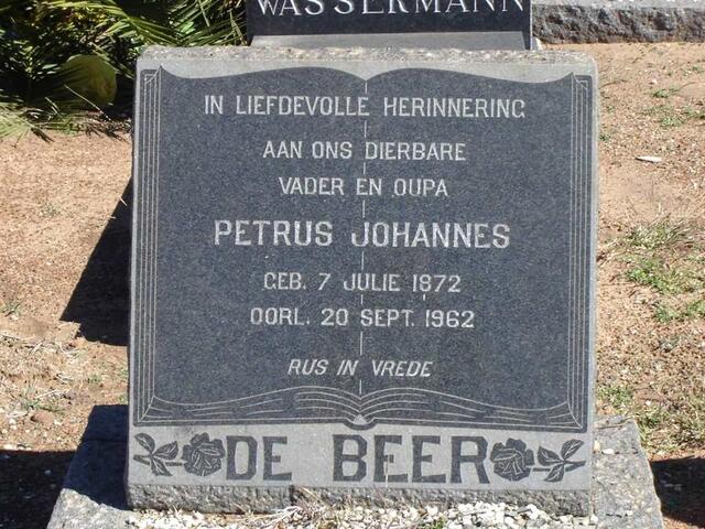 BEER Petrus Johannes, de 1872-1962