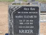 KRUGER Maria Elizabeth 1930-1931