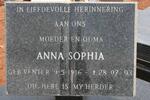 ROUX Johannes Adam 1909-1986 & Anna Sophia nee VENTER 1916-1993