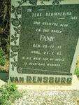 RENSBURG Fanie, van 1941-1963