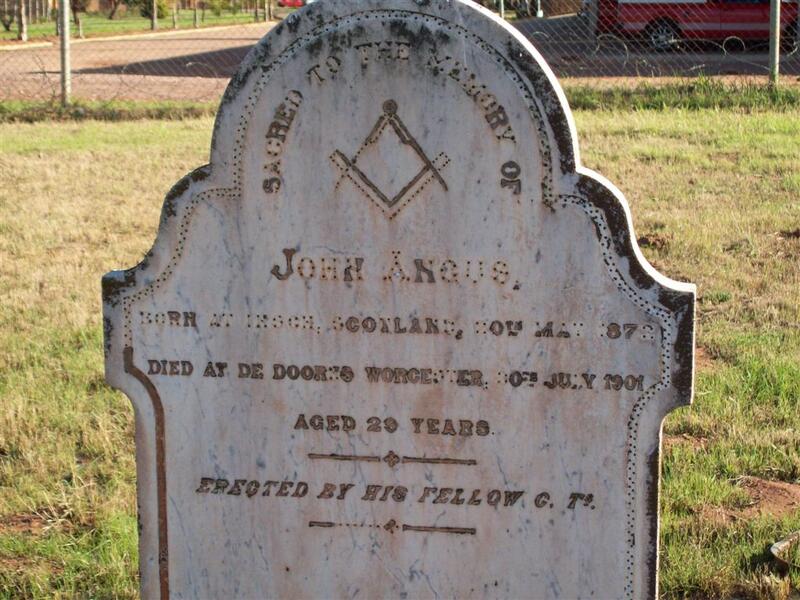 ANGUS John 1872-1901