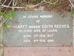 REEVE Margaret Edith 1907-1994