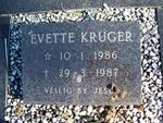 KRUGER Evette 1986-1987
