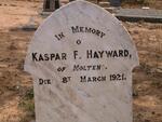 HAYWARD Kaspar F. -1921