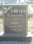 DREYER Maria 1926-1990